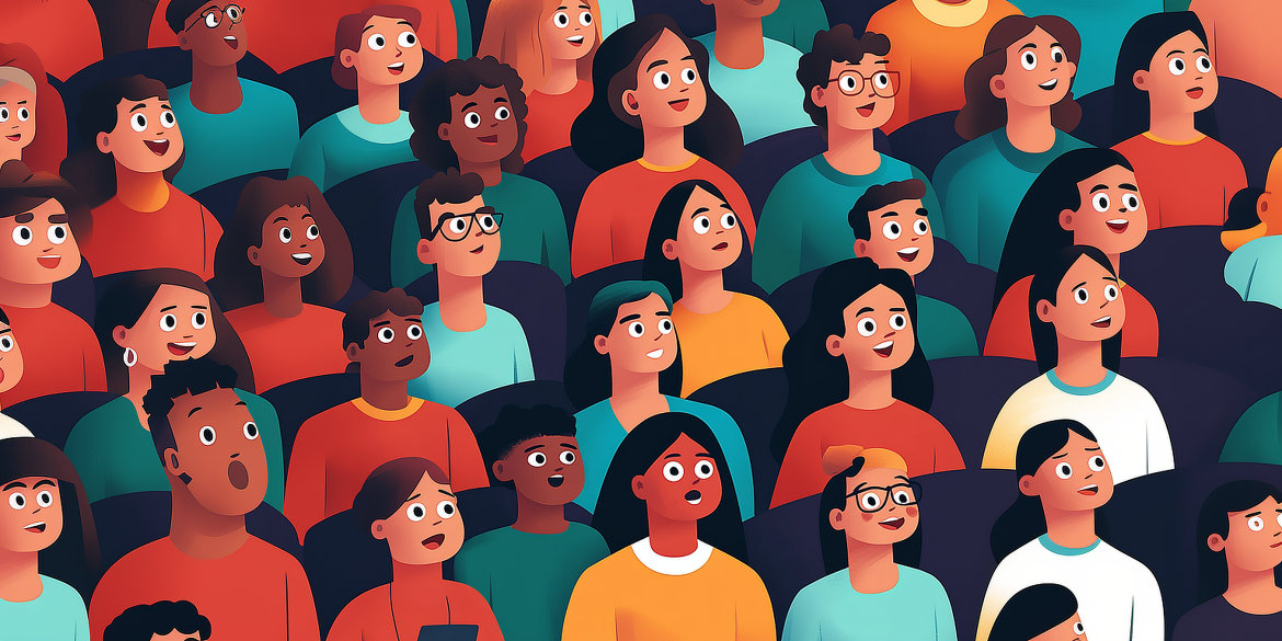 An audience that is paying full attention.